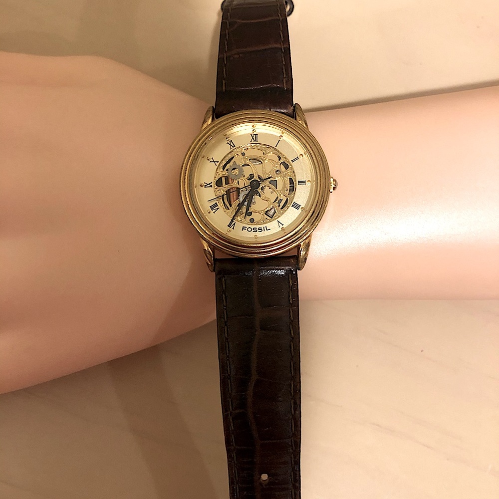 Fossil skeleton watch vintage